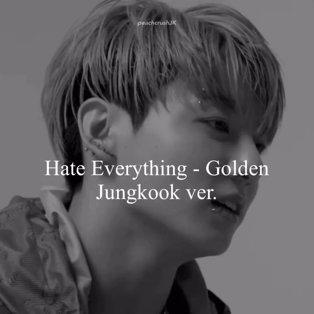 دانلود آهنگ جدید Hate Everything-Golden (Cover) به نام JUNGKOOK (BTS)